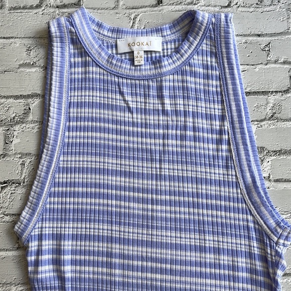 KOOKAI | Periwinkle stripe rib tank - Picture 4 of 8